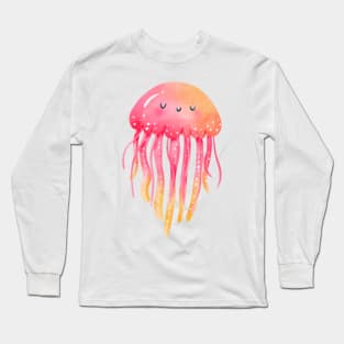 Sweet Jelly Mauve Stinger Jellyfish Design Gift Ideas Evergreen Long Sleeve T-Shirt